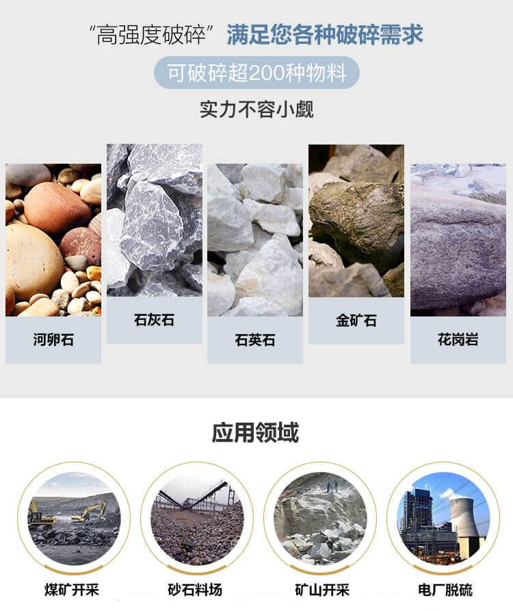 顎式破碎機應用領域圖